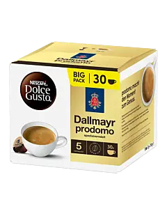 Dallmayr Prodomo Big Pack package and capsule for Dolce Gusto