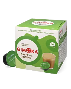 Gimoka Caff&egrave; al Ginseng Packung und Kapsel f&uuml;r Dolce Gusto
