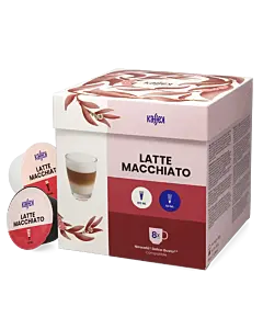 Kaffekapslen Latte Macchiato package and capsule for Dolce Gusto