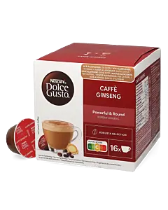 Nescaf&eacute; Caff&egrave; Ginseng Packung und Kapsel f&uuml;r Dolce Gusto
