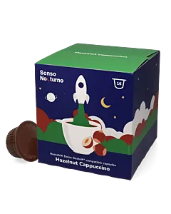 Senso Nocturno Hazelnut Cappuccino Packung und Kapsel f&uuml;r Dolce Gusto
