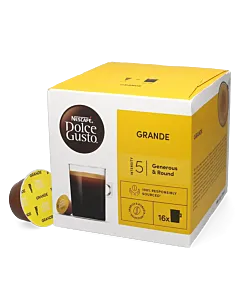 Nescaf&eacute; Grande Packung und Kapsel f&uuml;r Dolce Gusto