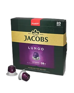 Jacobs Lungo 8 Intenso XL Packung und Kapsel f&uuml;r Nespresso&reg;