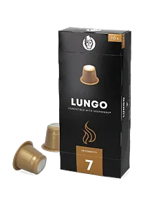 Kaffekapslen Lungo Packung und Kapsel f&uuml;r Nespresso&reg;