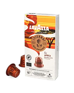 Lavazza Tierra For Africa Packung und Kapsel f&uuml;r Nespresso
