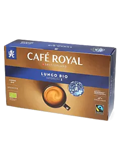 Caf&eacute; Royal Lungo Bio package and capsule for Nespresso&reg; Pro