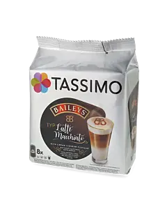 Baileys Latte Macchiato package and capsule for Tassimo