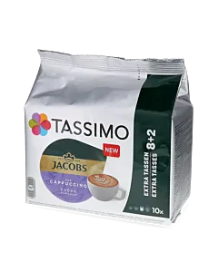 Jacobs Cappuccino Choco package and capsule for Tassimo