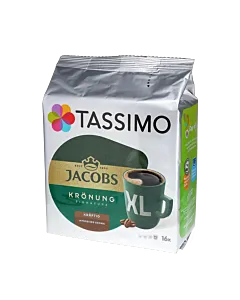 Jacobs Kr&ouml;nung Kr&auml;ftig XL Packung und Kapsel f&uuml;r Tassimo
