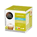 Nescafé Cappuccino Skinny & Unsweetened Packung und Kapsel für Dolce Gusto

