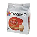 Marcilla Cortado package and capsule for Tassimo