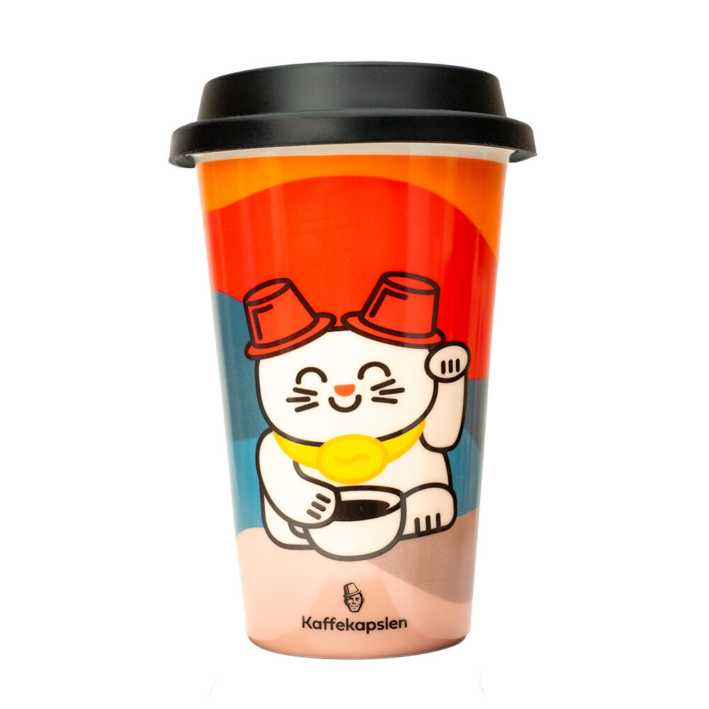 Thermobecher\u0020mit\u0020Katzenmotiv