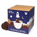 Senso Nocturno Coconut Heaven Flat White Packung und Kapsel für Dolce Gusto
