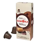 Gimoka Espresso Cremoso Packung und Kapsel für Nespresso
